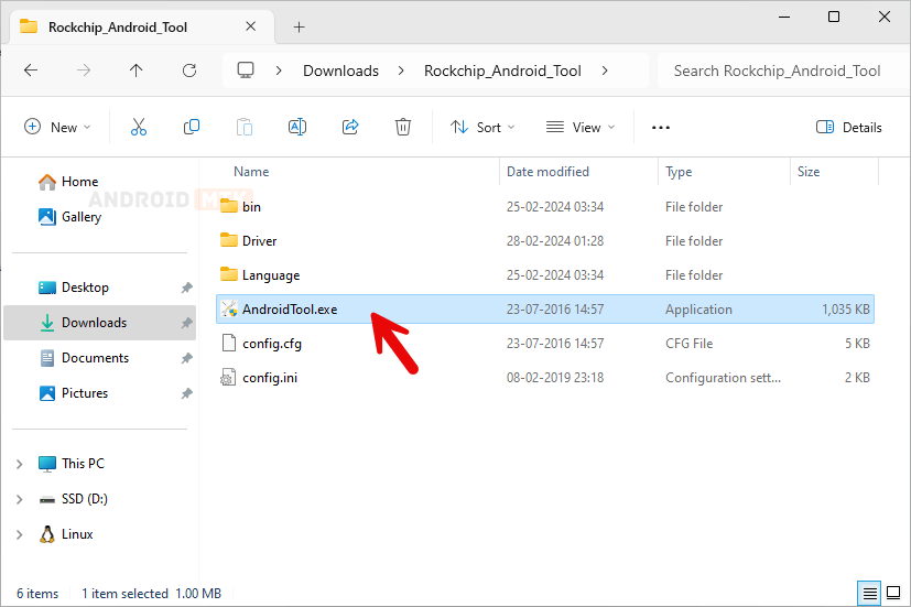 How to use RockChip Android Tool