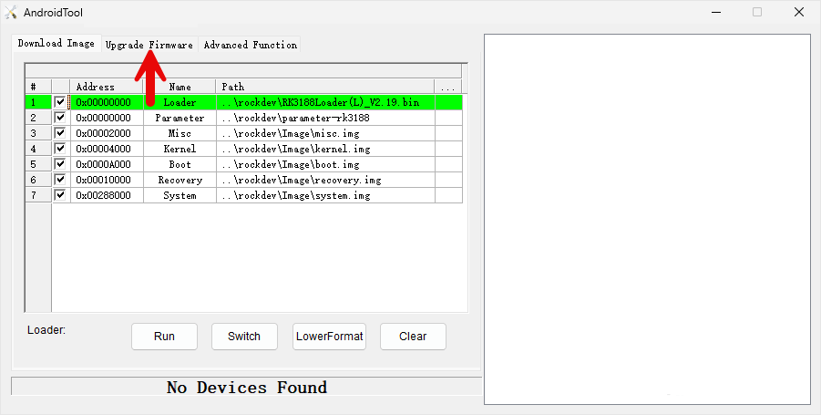 How to use RockChip Android Tool