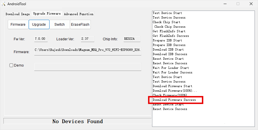 How to use RockChip Android Tool
