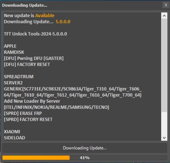 TFT Unlock Tools-2024-5.0.0.0(Latest Version)