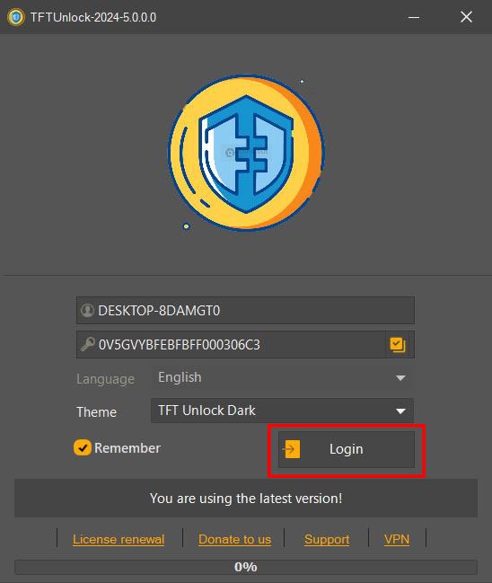 TFT Unlock Tools-2024-5.0.0.0(Latest Version)