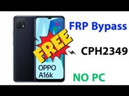 Oppo A16K (CPH2349) Frp Bypass Unlock 2024 - with out PC