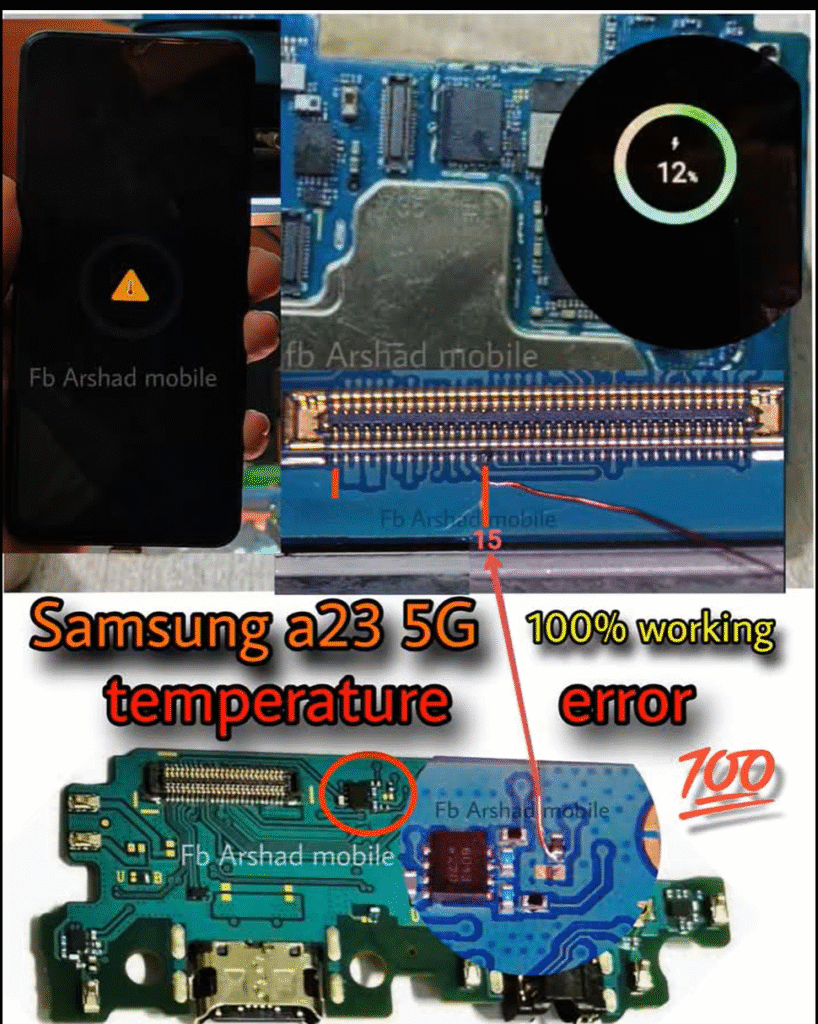samsung a23 5g temperature error